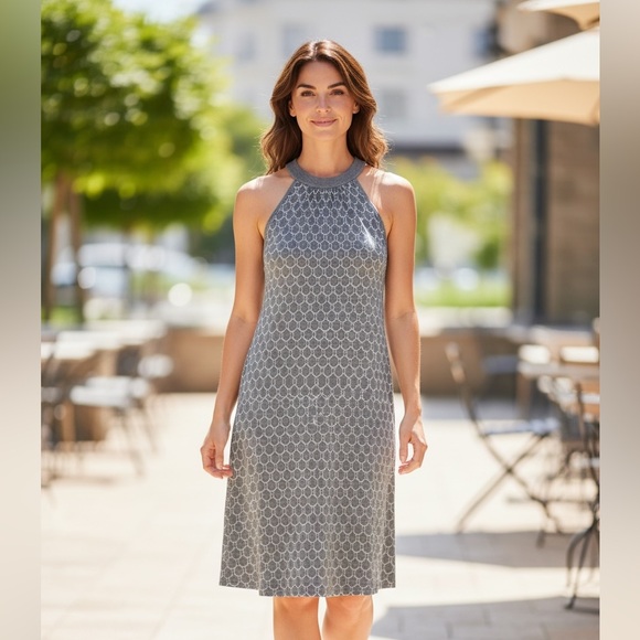 INC International Concepts Dresses & Skirts - I.N.C -100% silk halter dress-chain link pattern